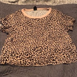 Art class cheetah print T-shirt